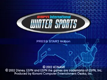 ESPN International Winter Sports 2002 screen shot title